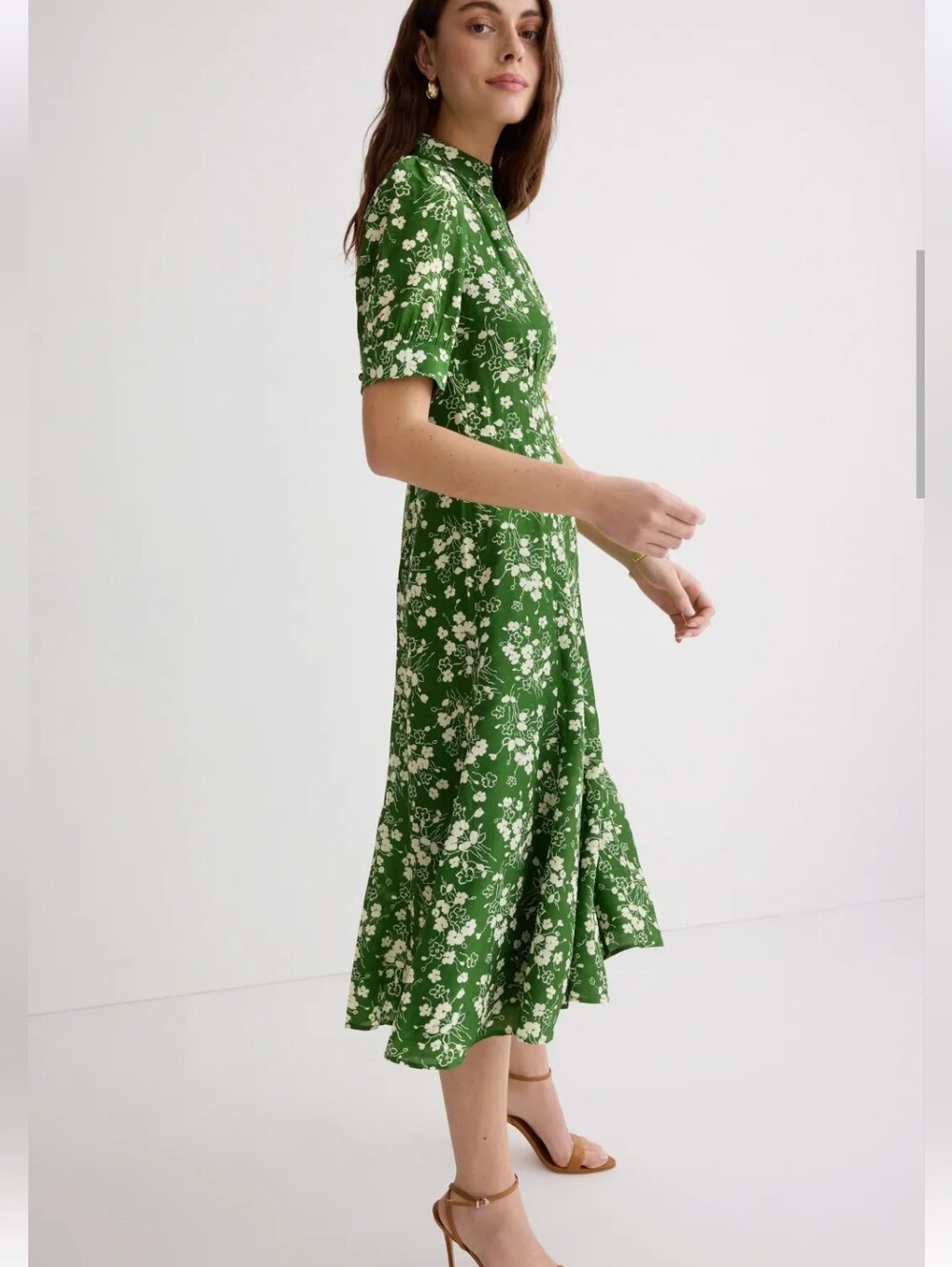 L.K. BENNETT SILK SOPHIE WILDFLOWER DRESS SIZE 8 MSRP $675 - Picture 3 of 10